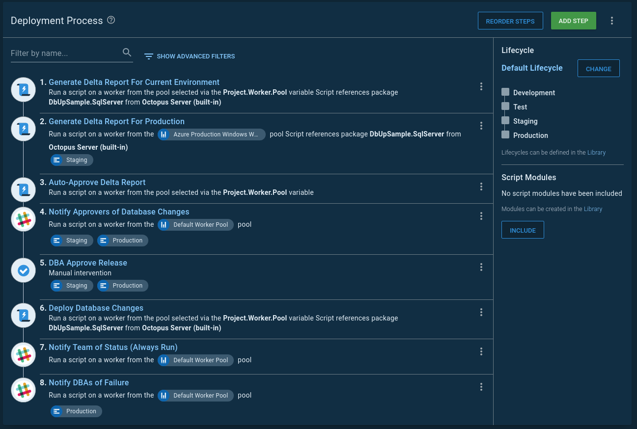 IMage showing an example auto approve deployment process